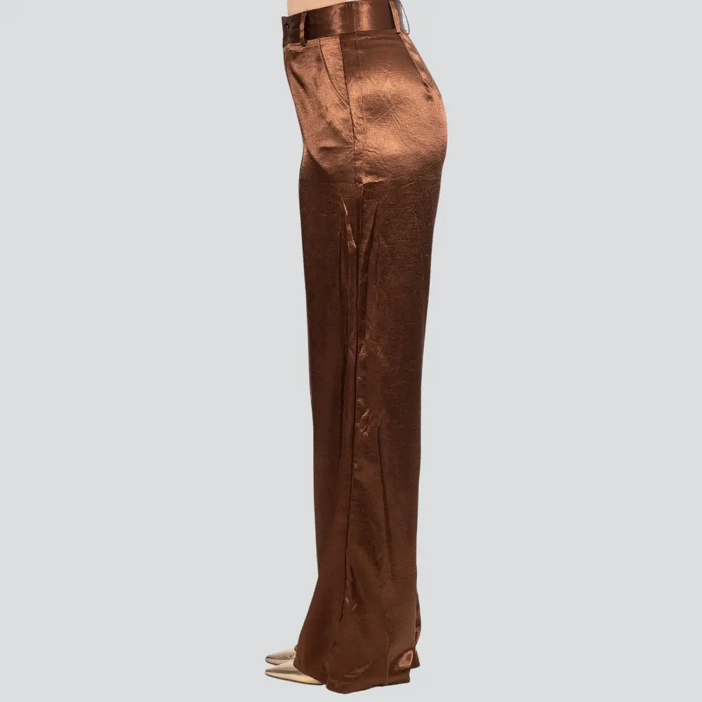 Calça Feminina Pantalona Acetinada .XX6031