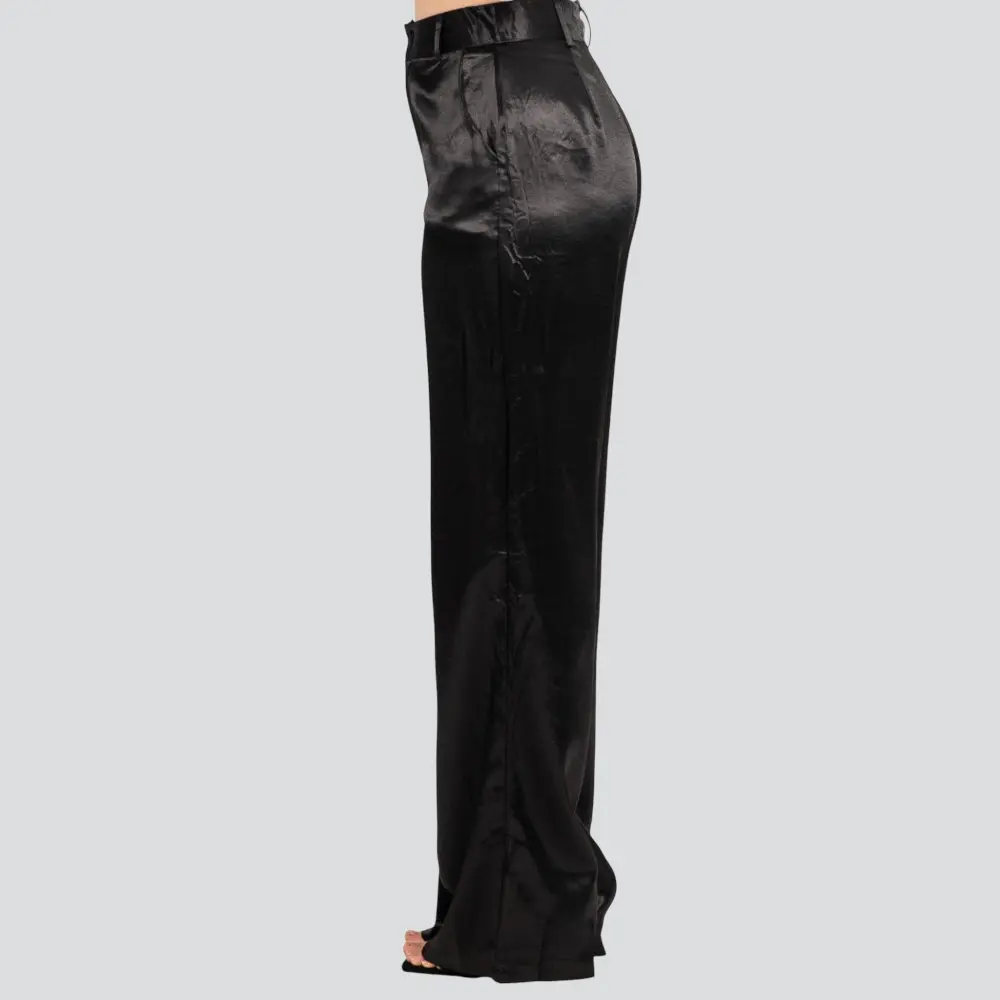 Calça Feminina Pantalona Acetinada .XX6031
