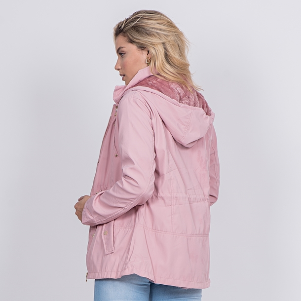 Parka rosa orders peluciada