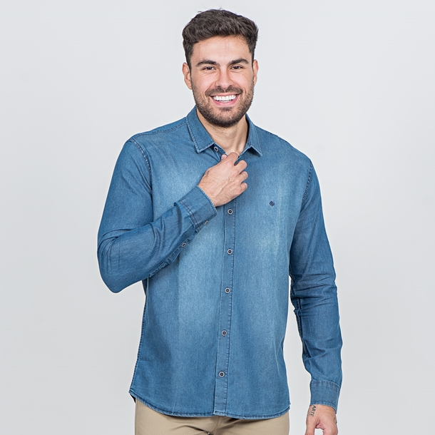 Camisa best sale jeans aramis