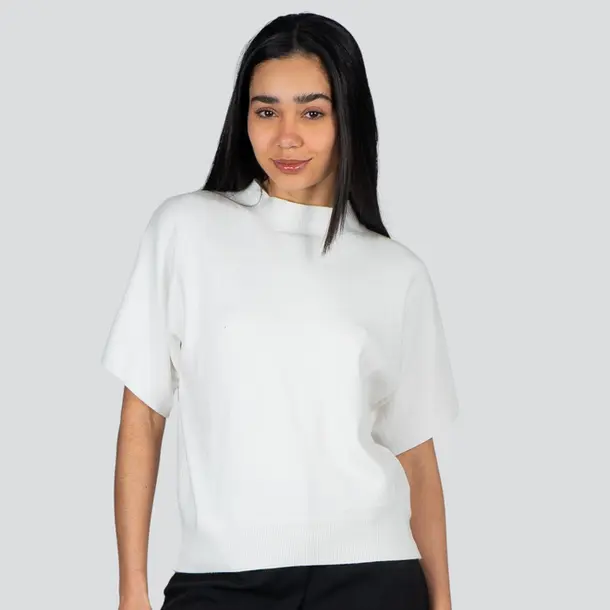 Blusa Feminina M/C Ampla .L817 Branco