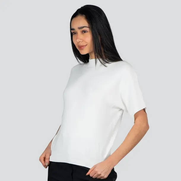 Blusa Feminina M/C Ampla .L817 Branco