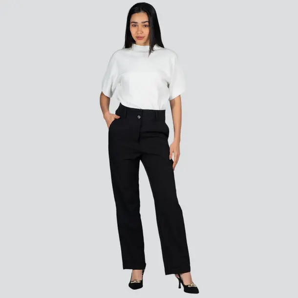 Calça Feminina Reta Alfaiataria .HQ-1657 - Calça Feminina Reta