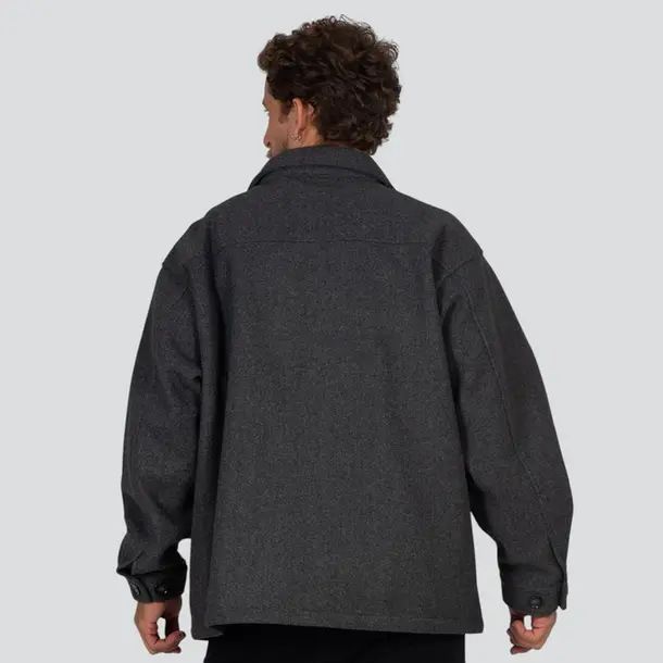 Jaqueta Masculina Com Bolsos Frontais .510093 - Jaqueta Masculina