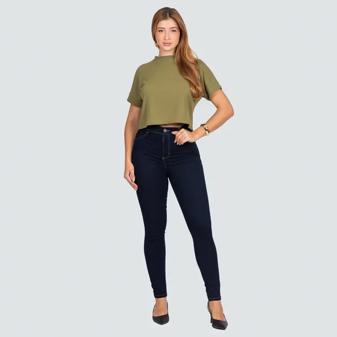 CALÇA FEM JEANS SKINNY.278677 - Calça Jeans Feminina Skinny