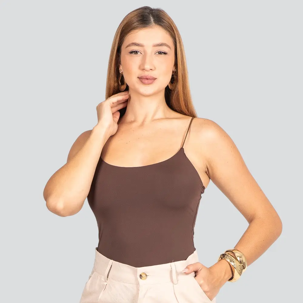 Body Feminino Alça Fina Poliamida .ZW235