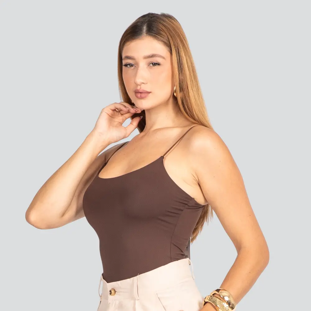 Body Feminino Alça Fina Poliamida .ZW235
