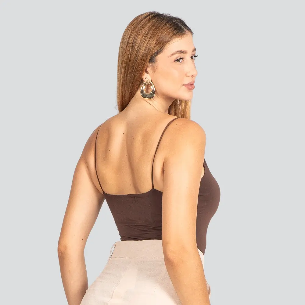 Body Feminino Alça Fina Poliamida .ZW235