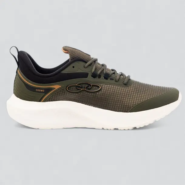Tênis Jogging Masculino Esportivo .COSMO Verde Militar