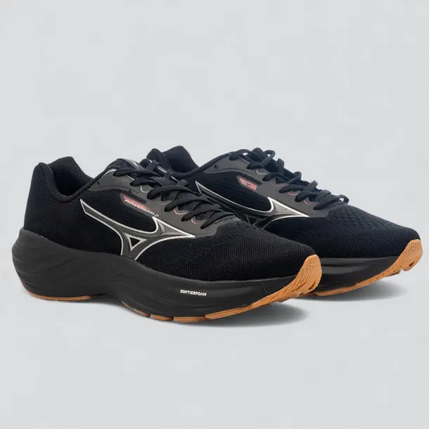 Tênis Jogging Masculino Mizuno .GOYA2 Preto/Preto