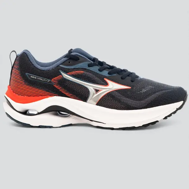 Tênis Jogging Masculino Esportivo .VITALITY 7 Preto/Solar
