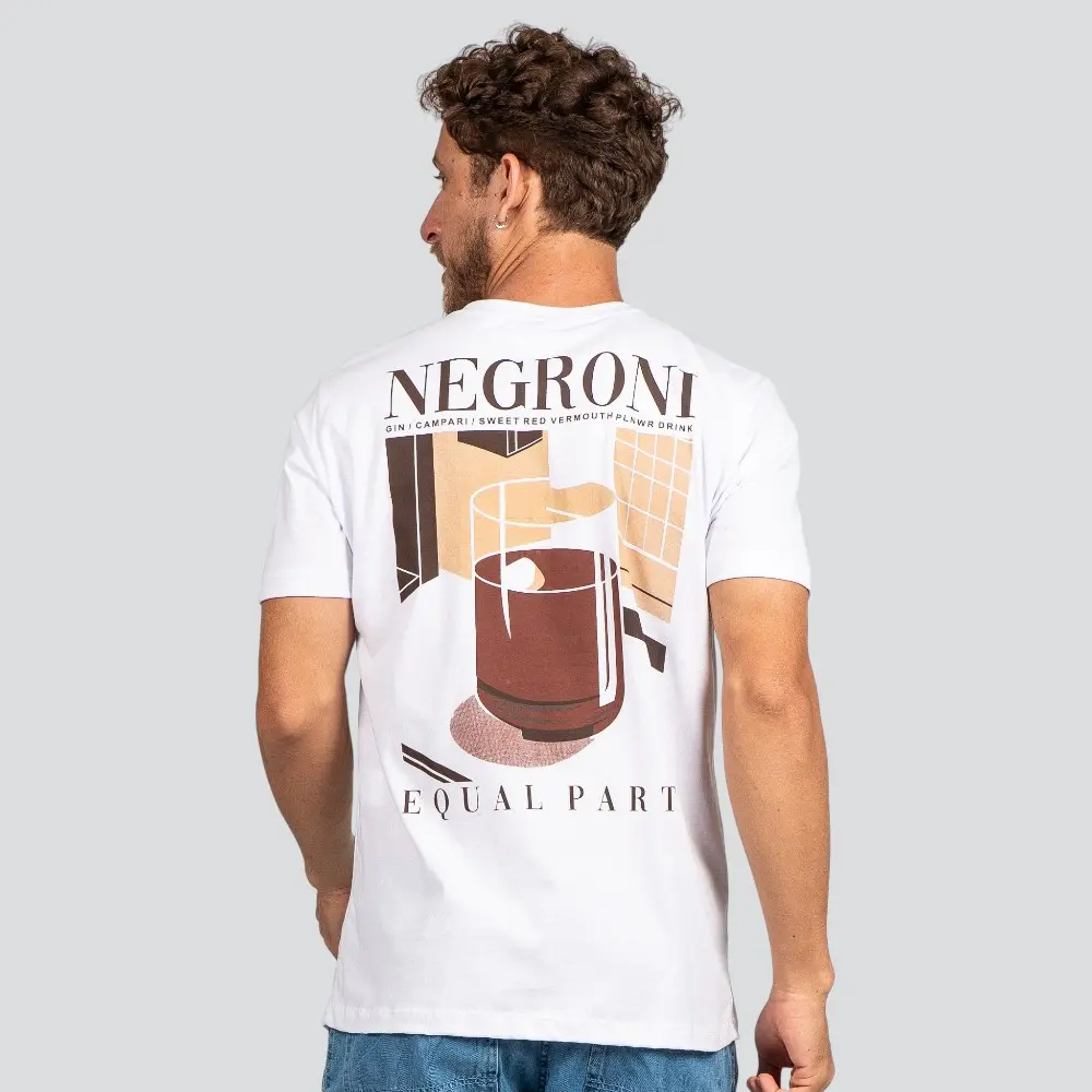 Camiseta Masculina Manga Curta Estampa Minimal .P1457