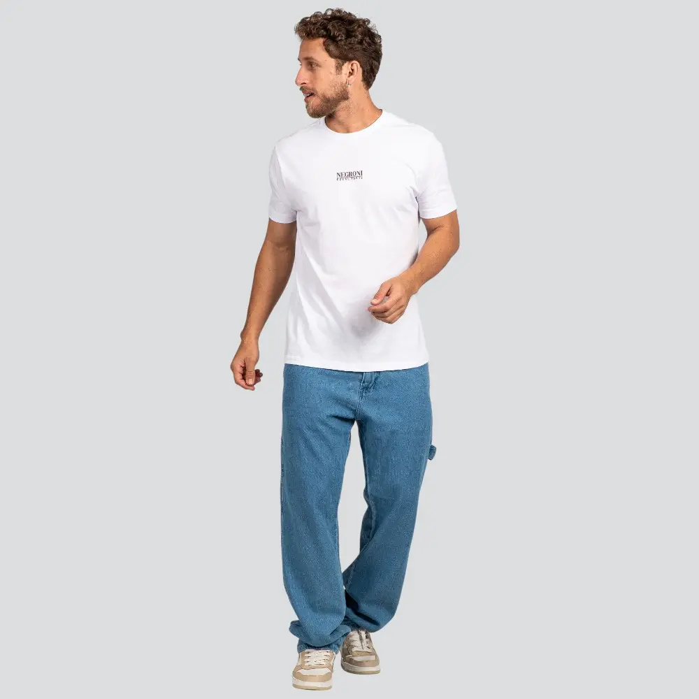 Camiseta Masculina Manga Curta Estampa Minimal .P1457