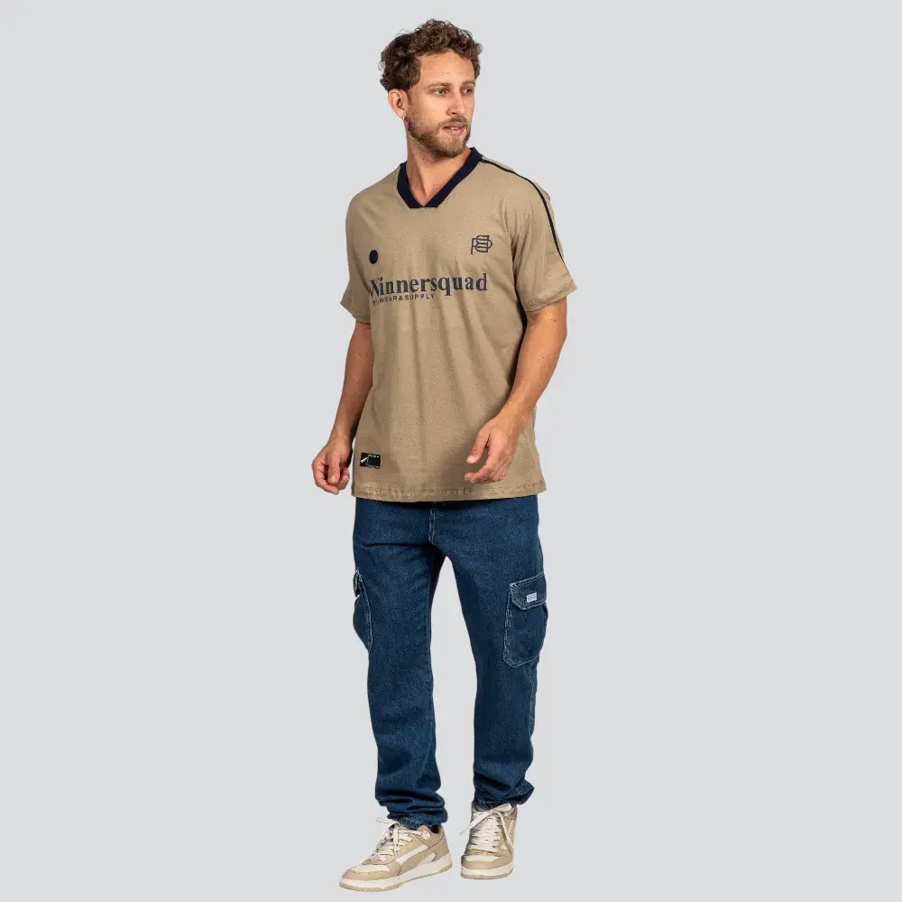 Camiseta Masculina Box Meia Manga Com Estampa .P1621