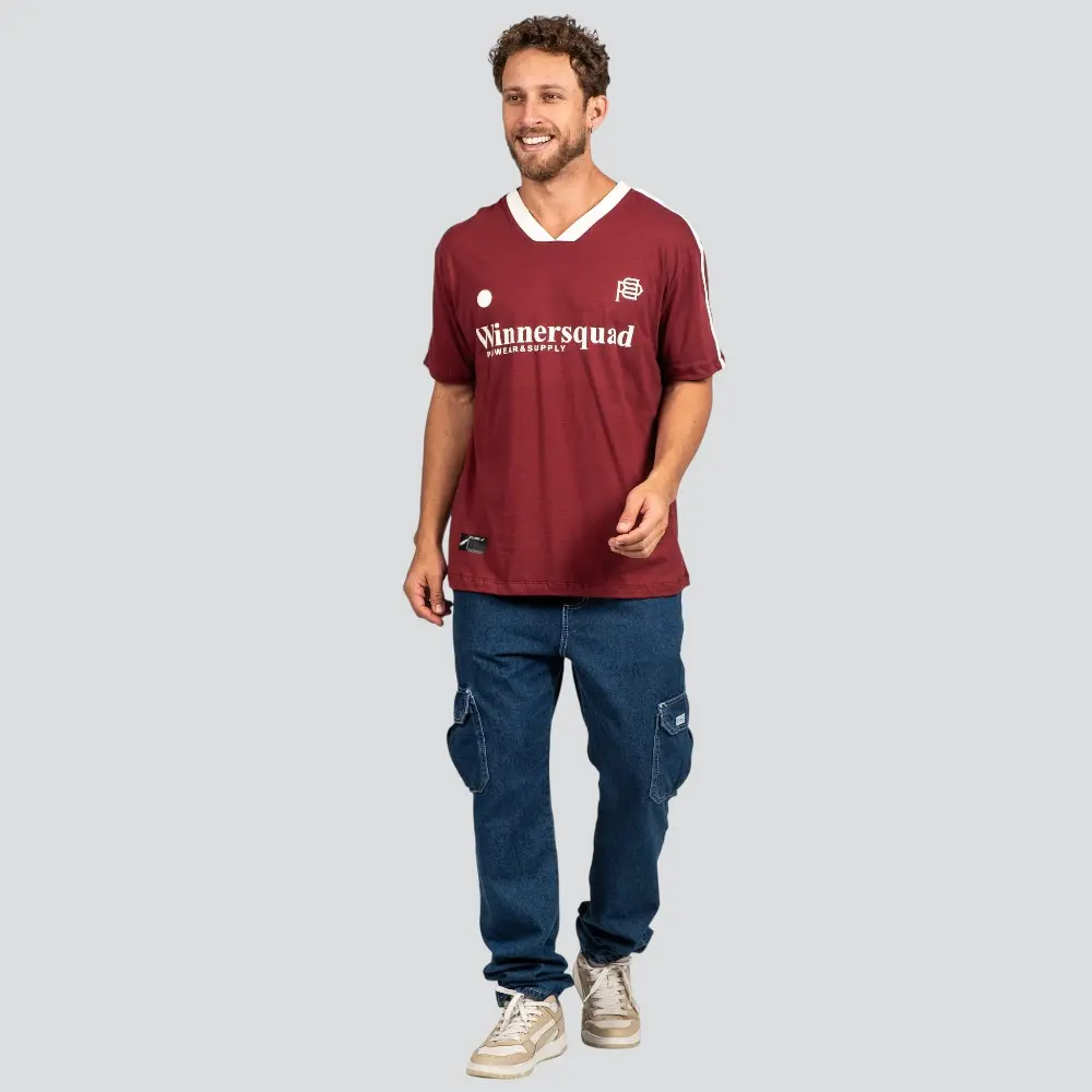 Camiseta Masculina Box Meia Manga Com Estampa .P1621