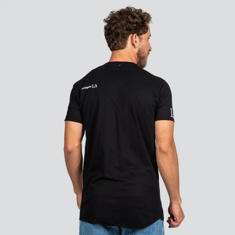 Camiseta Masculina Manga Curta Long Los Angeles .7039