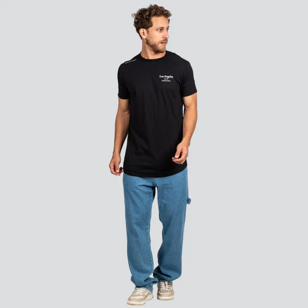 Camiseta Masculina Manga Curta Long Los Angeles .7039