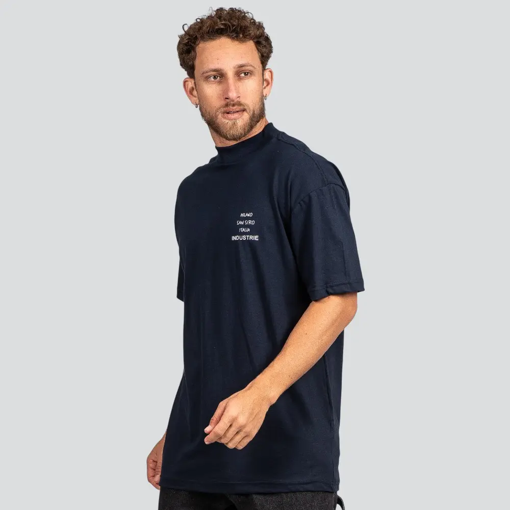 Camiseta Masculina Oversized Gola Alta Milano .9614