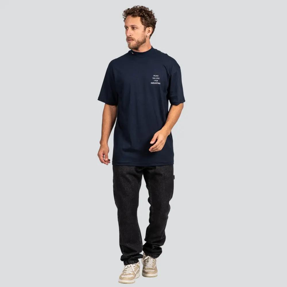 Camiseta Masculina Oversized Gola Alta Milano .9614