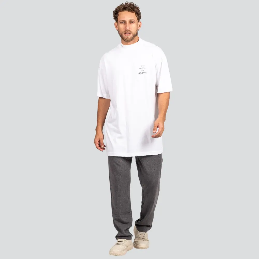 Camiseta Masculina Oversized Gola Alta Milano .9614