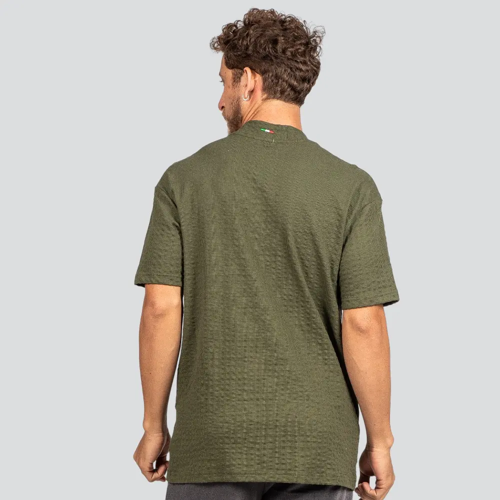 Camiseta Masculina Manga Curta Oversized Texturizada .9619