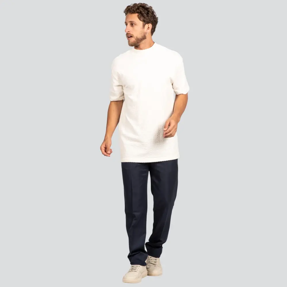 Camiseta Masculina Manga Curta Oversized Texturizada .9619