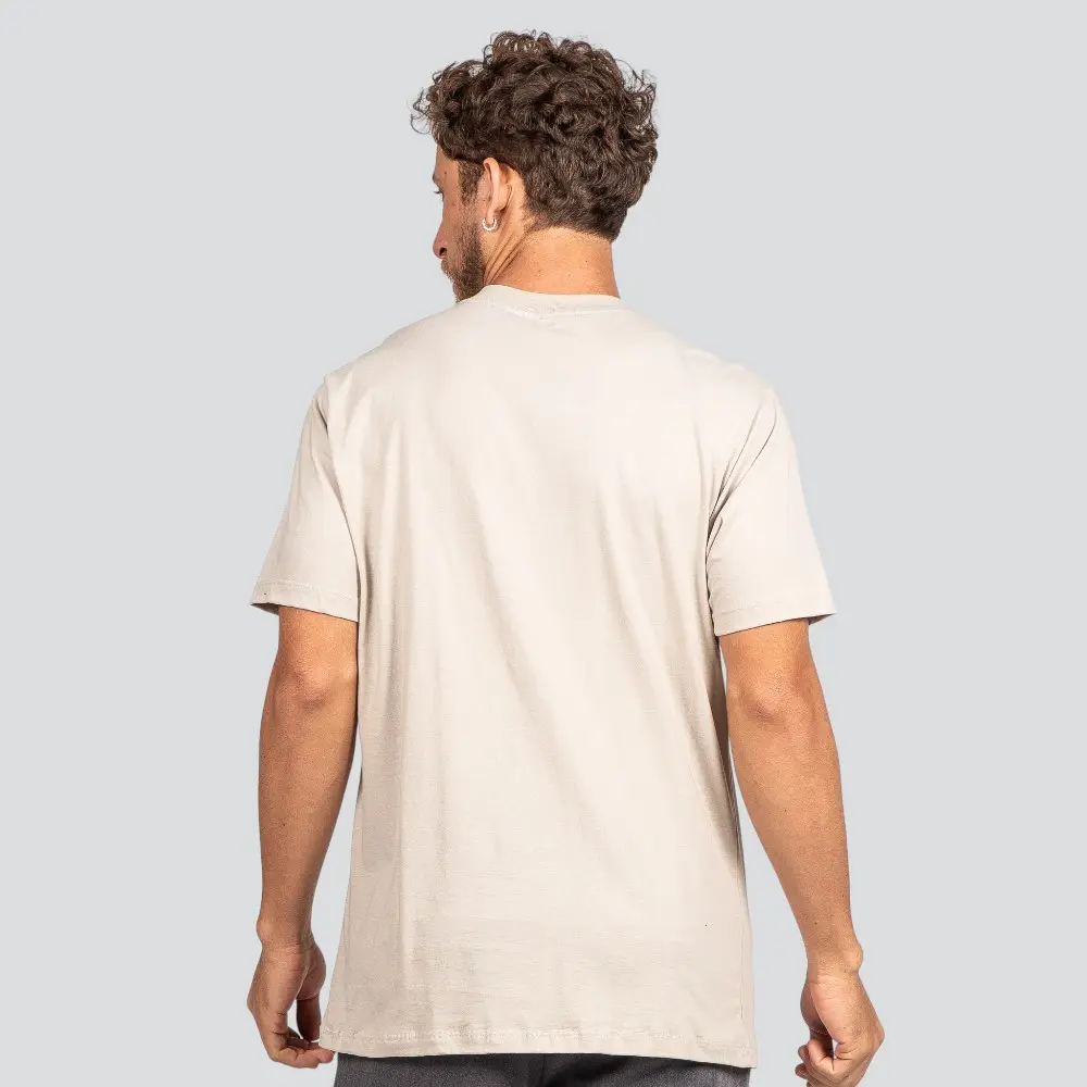 Camiseta Masculina Manga Curta com Logo Termocolante .P1422