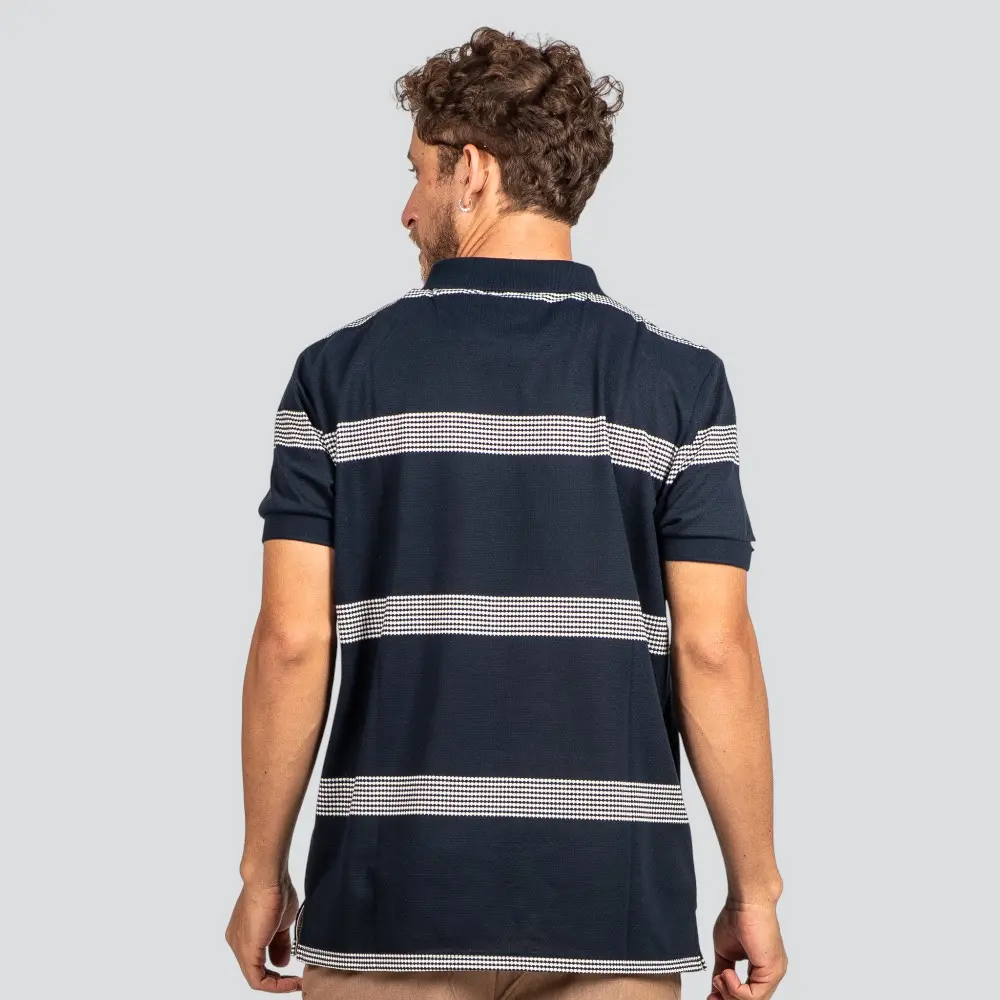 Polo Masculina Manga Curta Listrada com Zíper .29970007