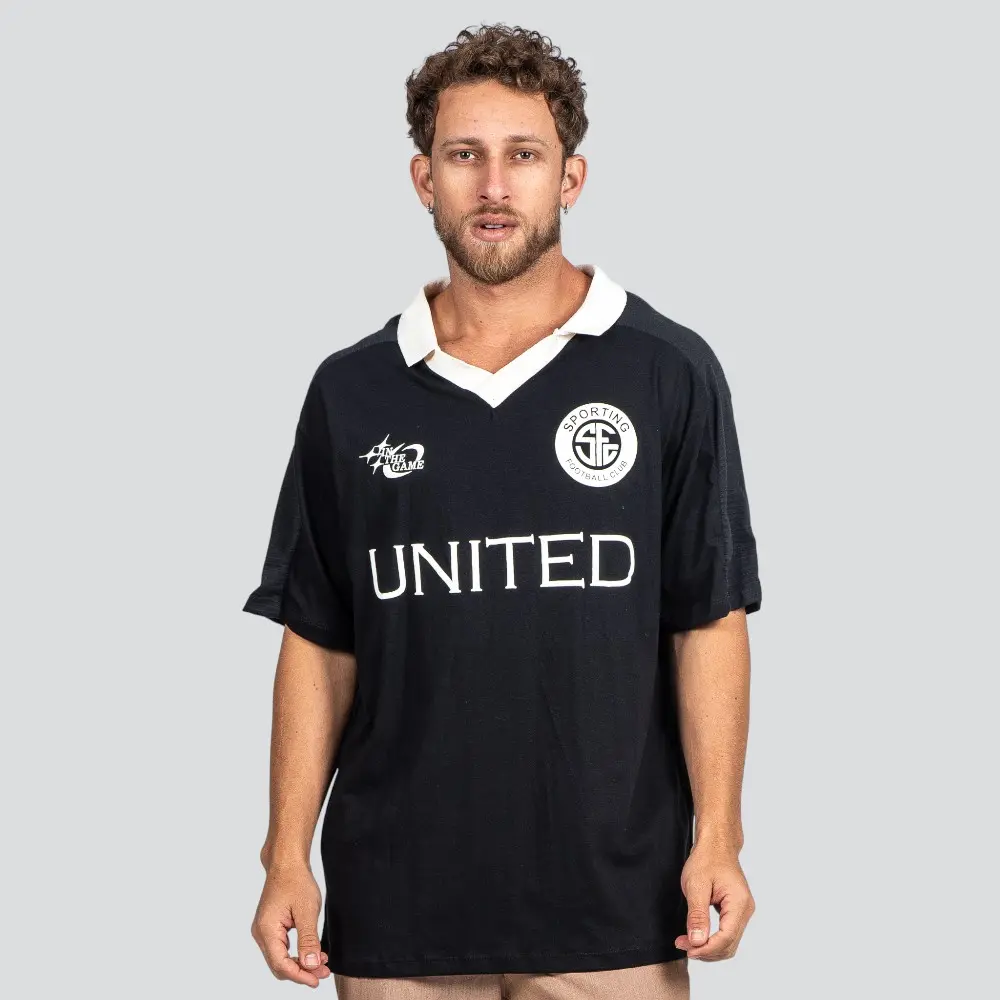 Polo Masculina Manga Curta Box com Estampa Frontal .P2341
