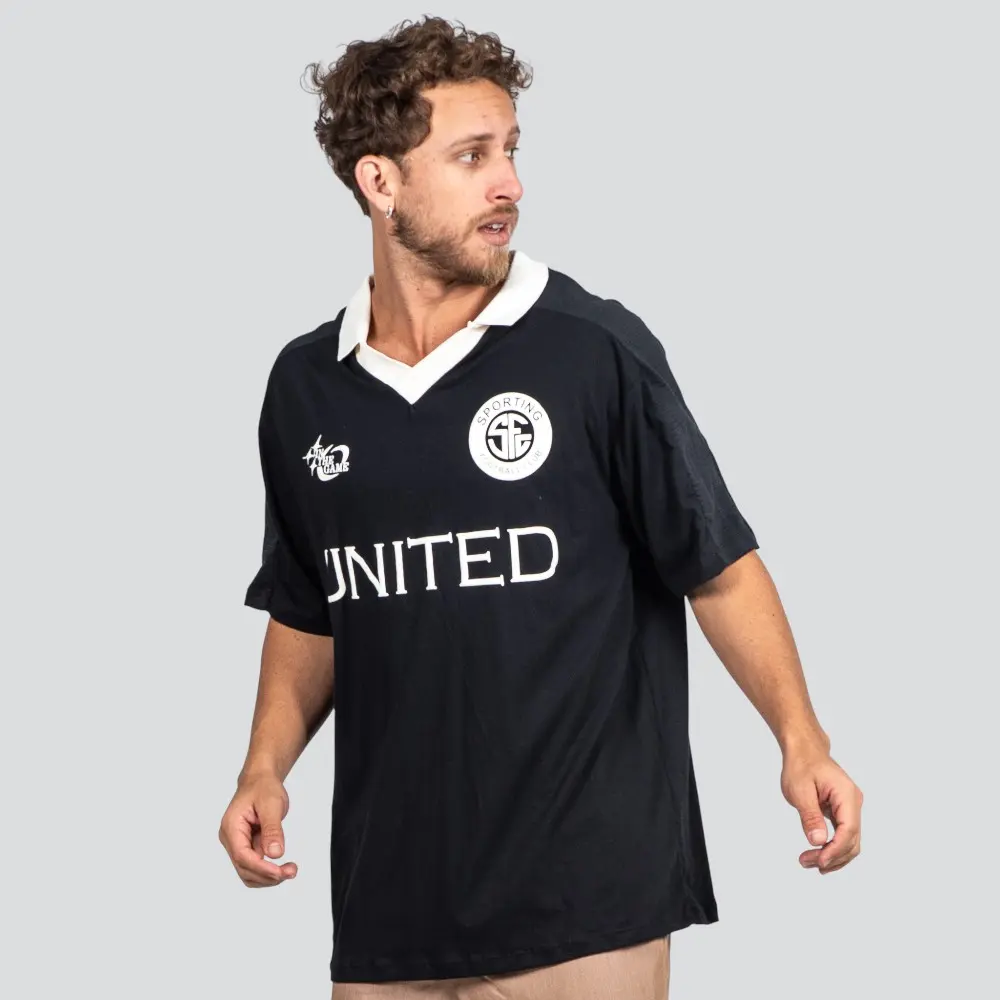 Polo Masculina Manga Curta Box com Estampa Frontal .P2341