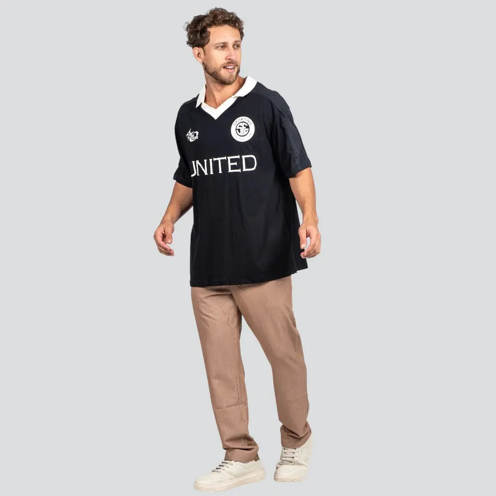 Polo Masculina Manga Curta Box com Estampa Frontal .P2341