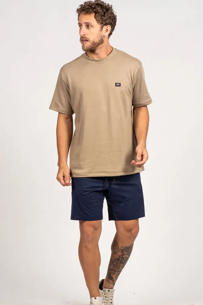 Bermuda Masculina Microfibra Alfaiatada com Elástico e Cordão .9200037