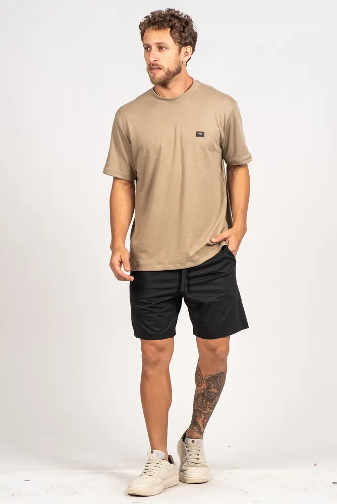 Bermuda Masculina Microfibra Alfaiatada com Elástico e Cordão .9200037