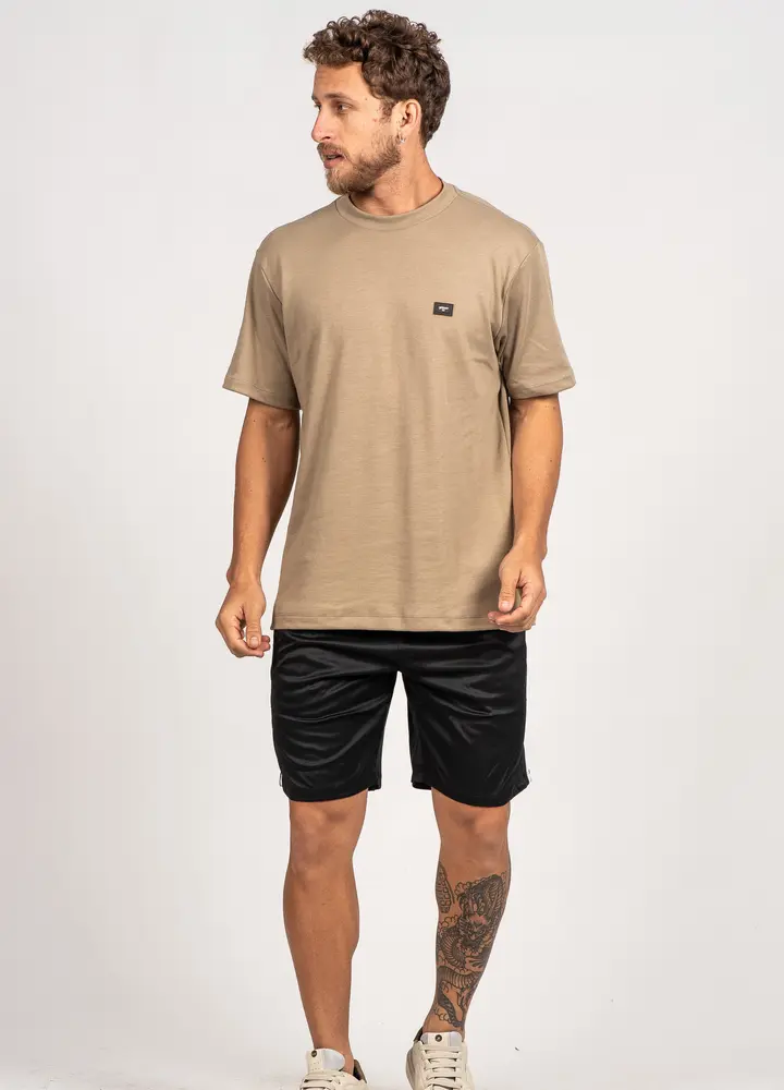 Bermuda Masculina Microfibra Listrada com Elástico no Cós .9200071