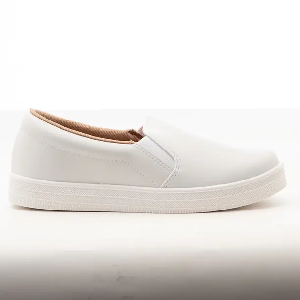 Tênis Slip On Feminino Casual com Solado Branco .4329100 Napa Branco
