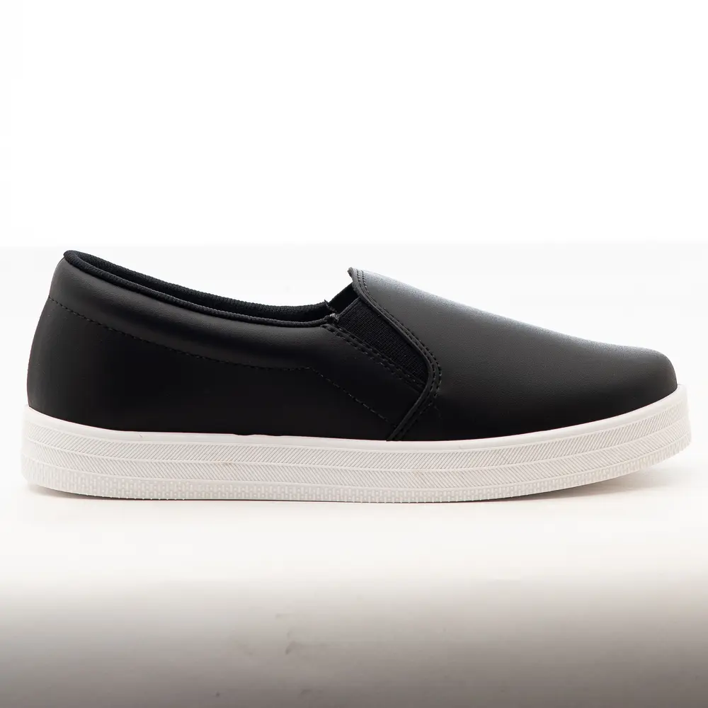 Tênis Slip On Feminino Casual com Solado Branco .4329100
