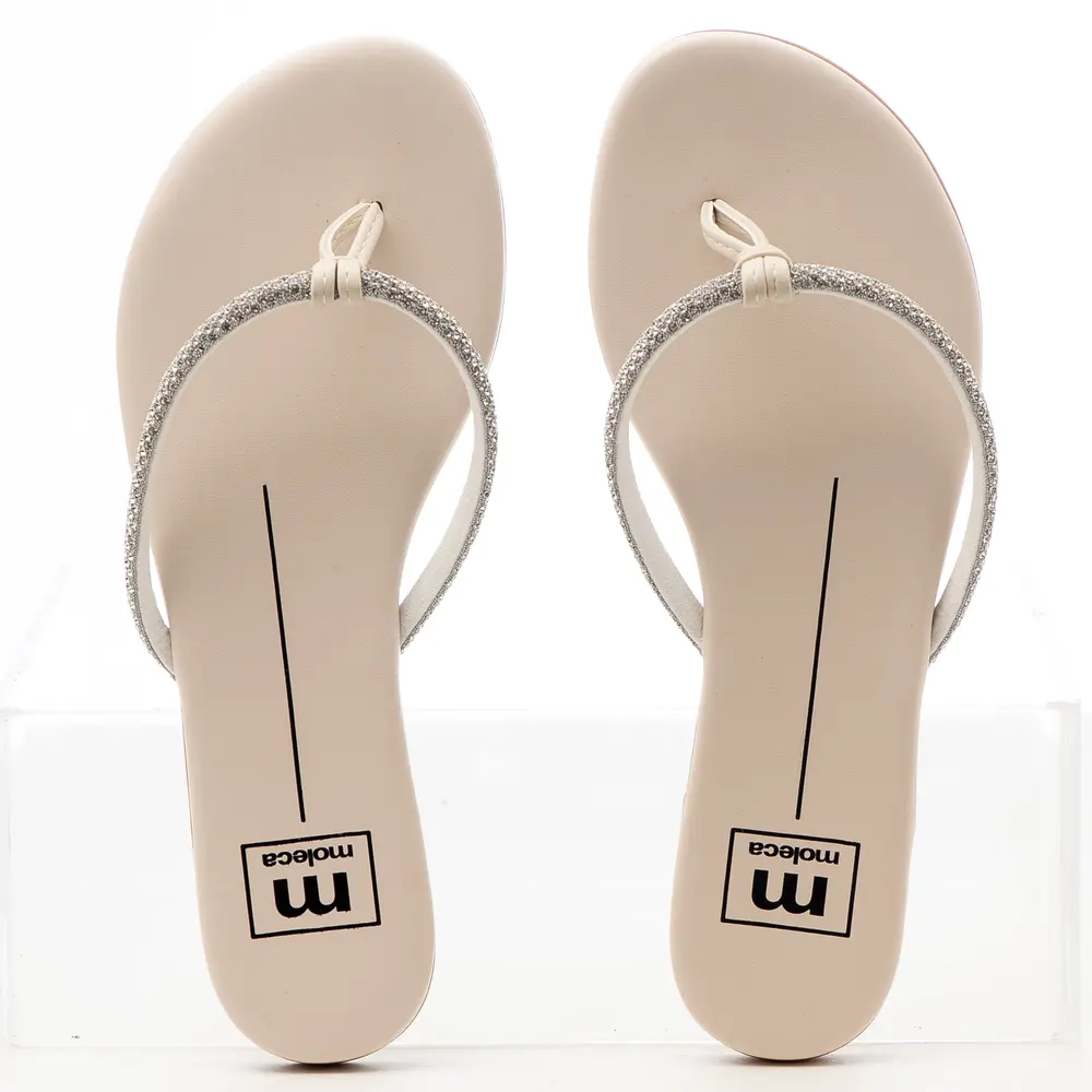 Tamanco Rasteiro Feminino com Strass .5557103