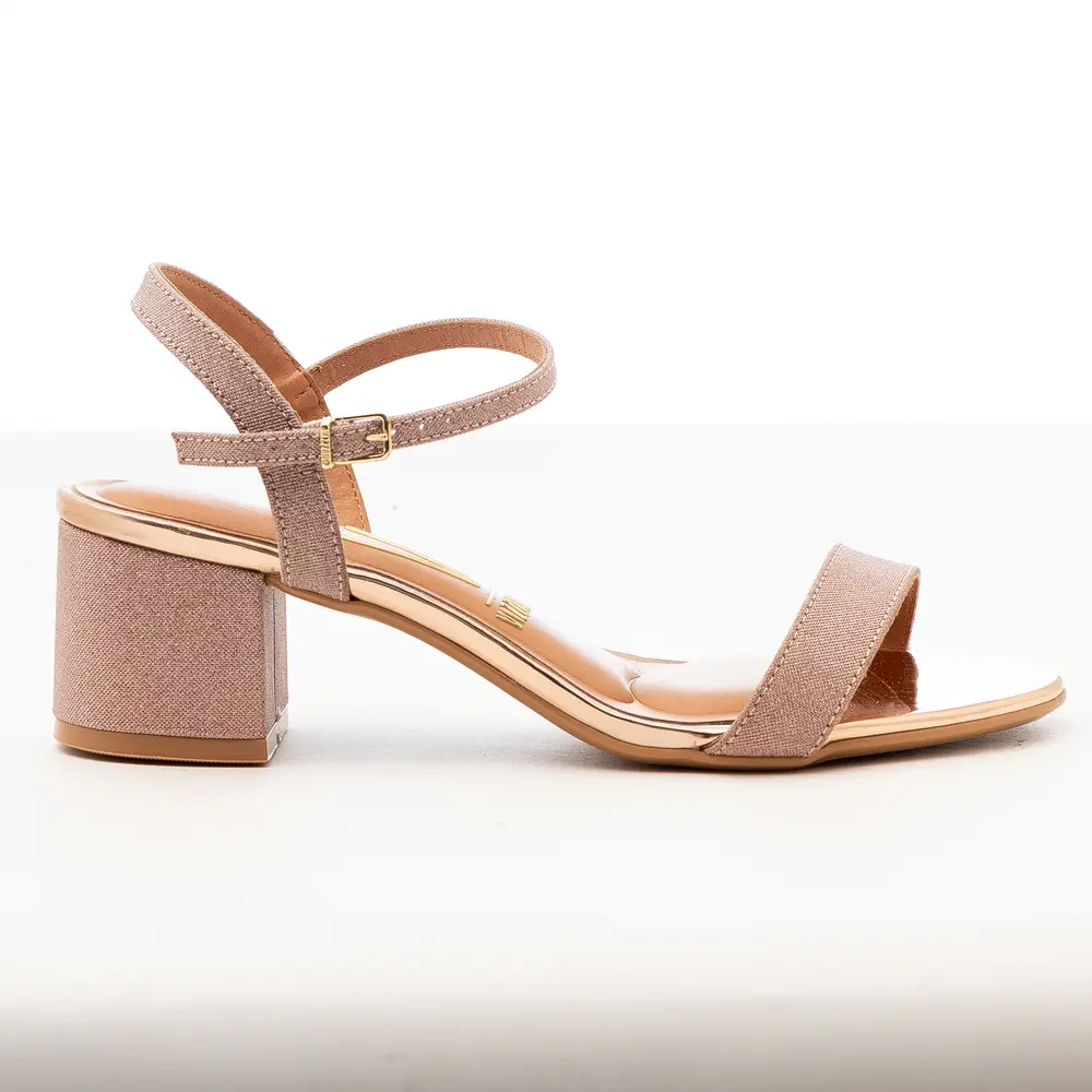 Sandália Feminina Salto Baixo com Fivela .6291900