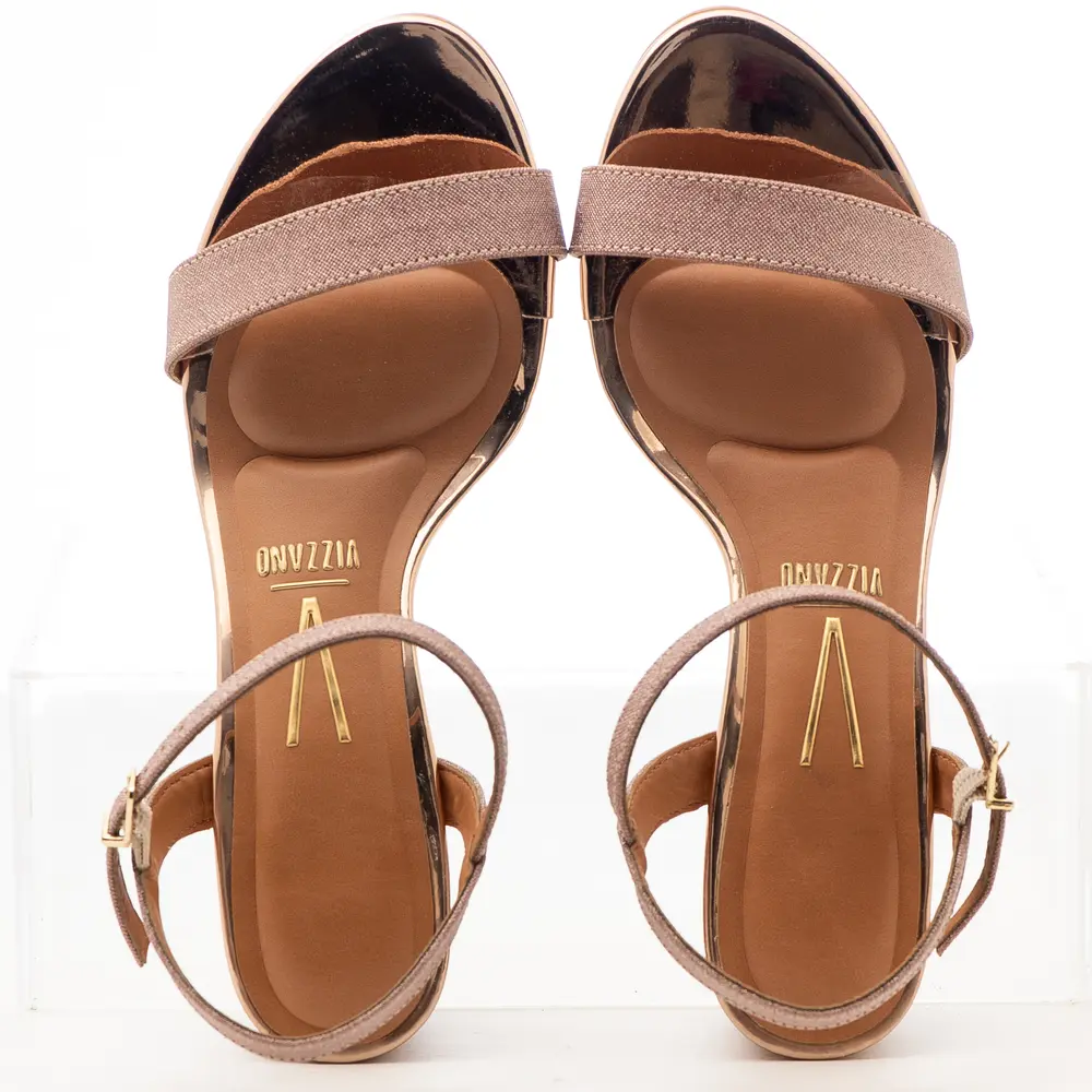 Sandália Feminina Salto Baixo com Fivela .6291900