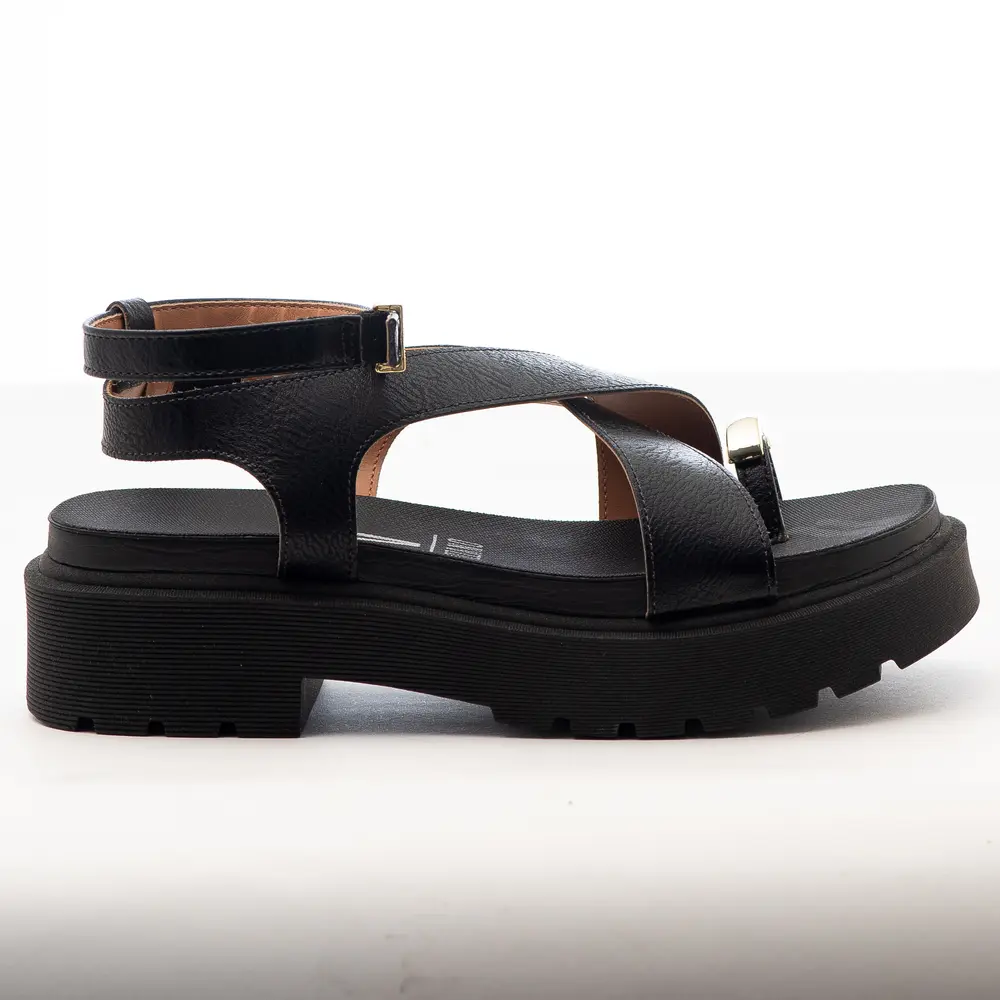Sandália Flat Feminina Plataforma com Fivela .6499122