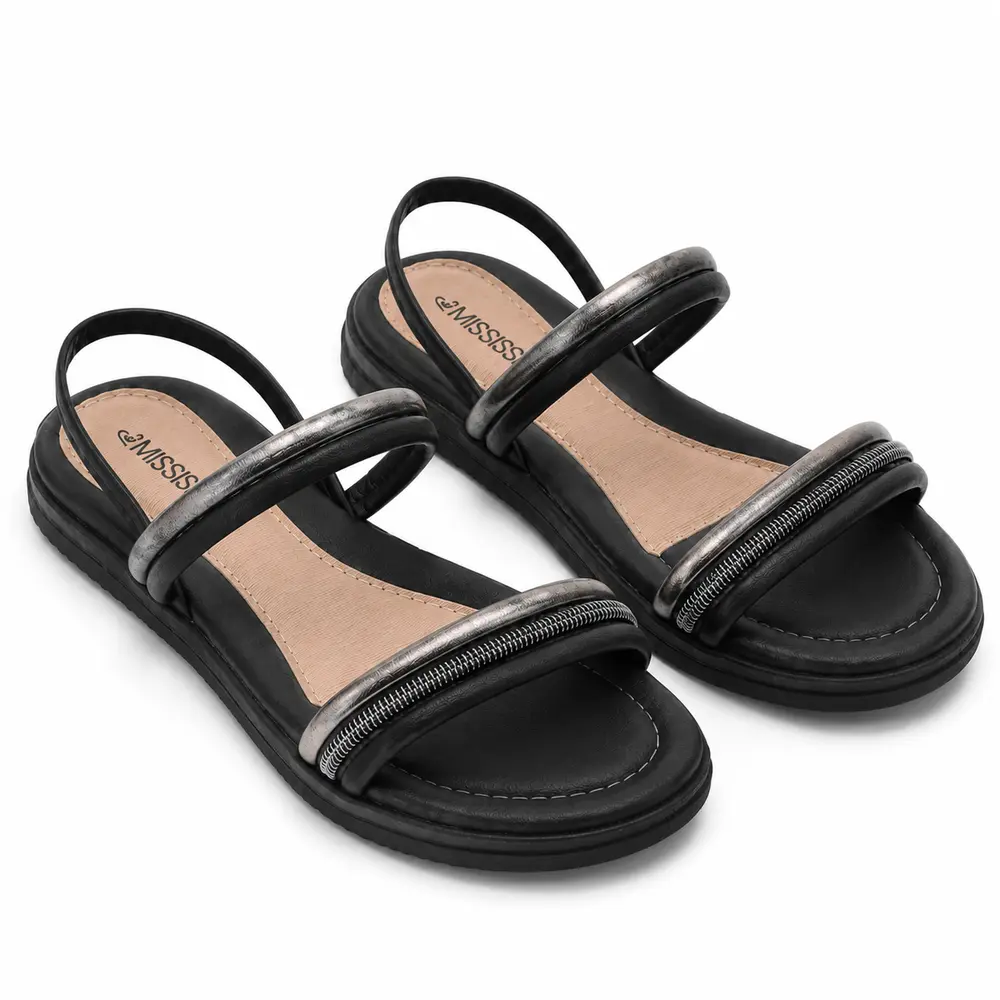 Sandália Feminina Flatform Confortável Minimalista .ME353