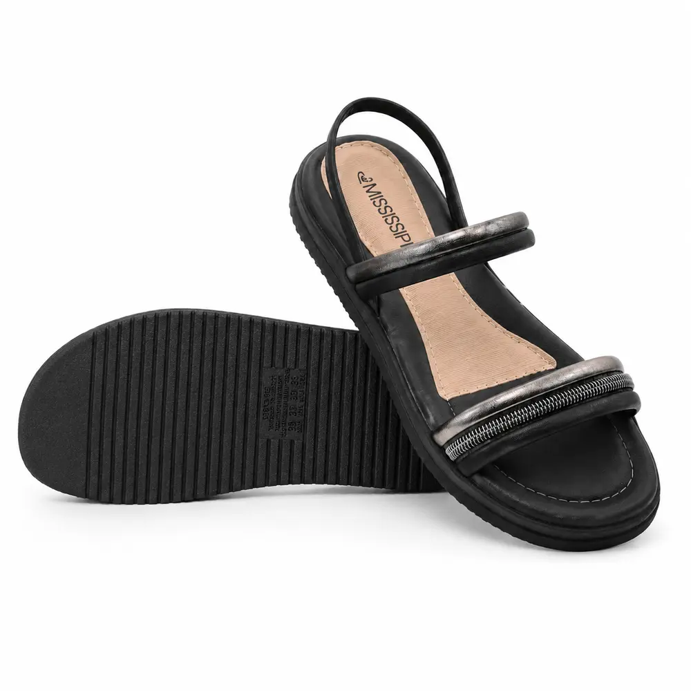 Sandália Feminina Flatform Confortável Minimalista .ME353