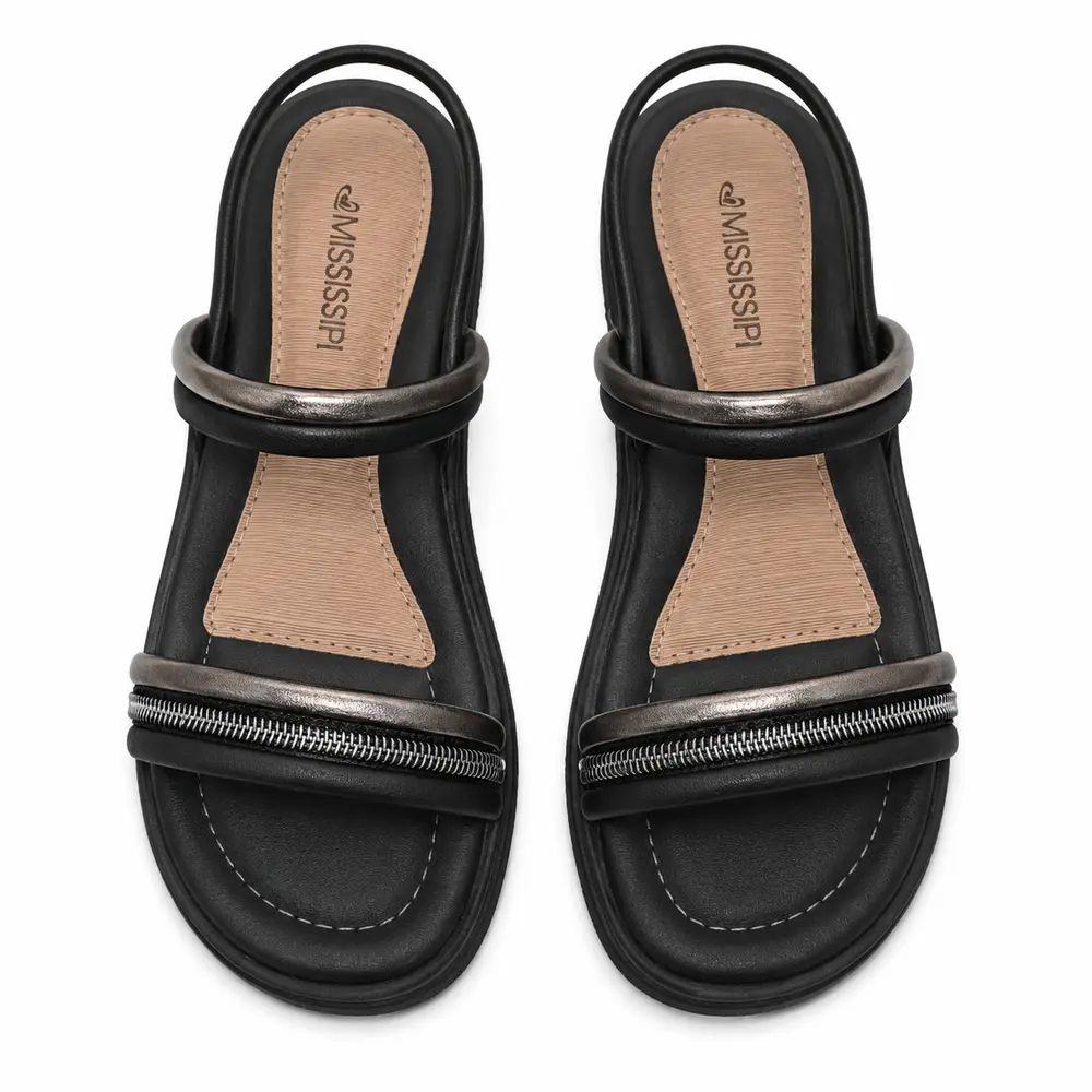 Sandália Feminina Flatform Confortável Minimalista .ME353