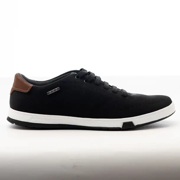 Sapatênis Masculino Casual Pegada .170428 Preto/Pinhão