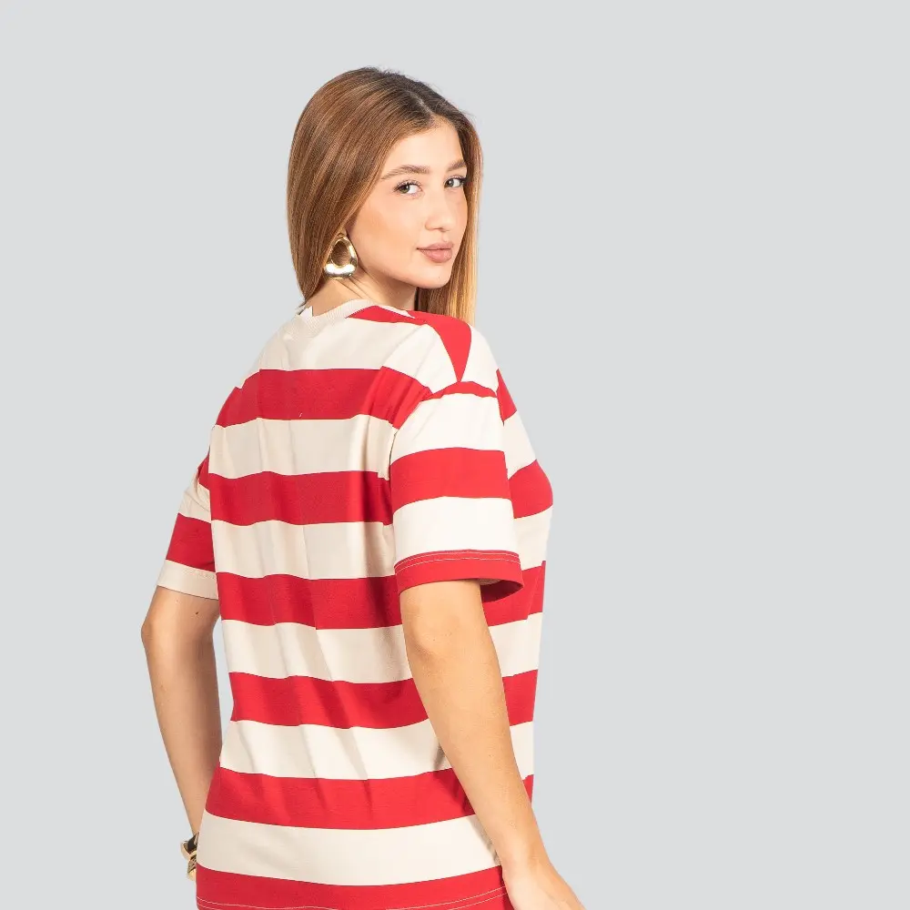 Blusa Feminina Manga Curta Oversized Cotton Leve .617207