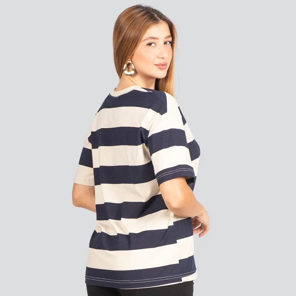 Blusa Feminina Manga Curta Oversized Cotton Leve .617207