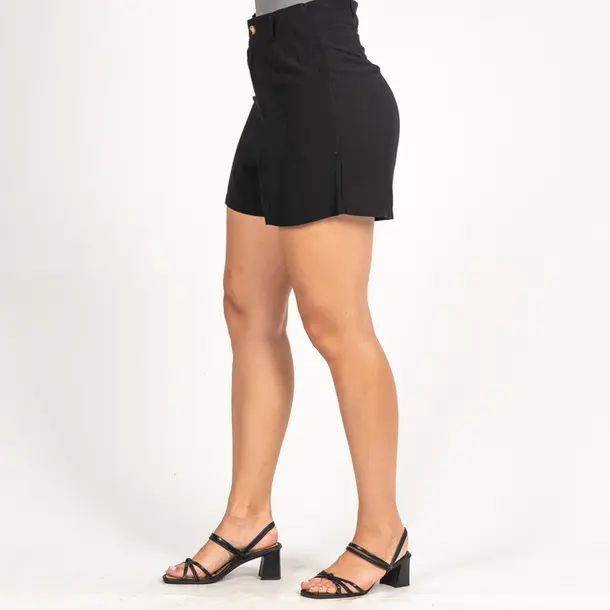Shorts Feminino em Viscose CJ023RS Preto