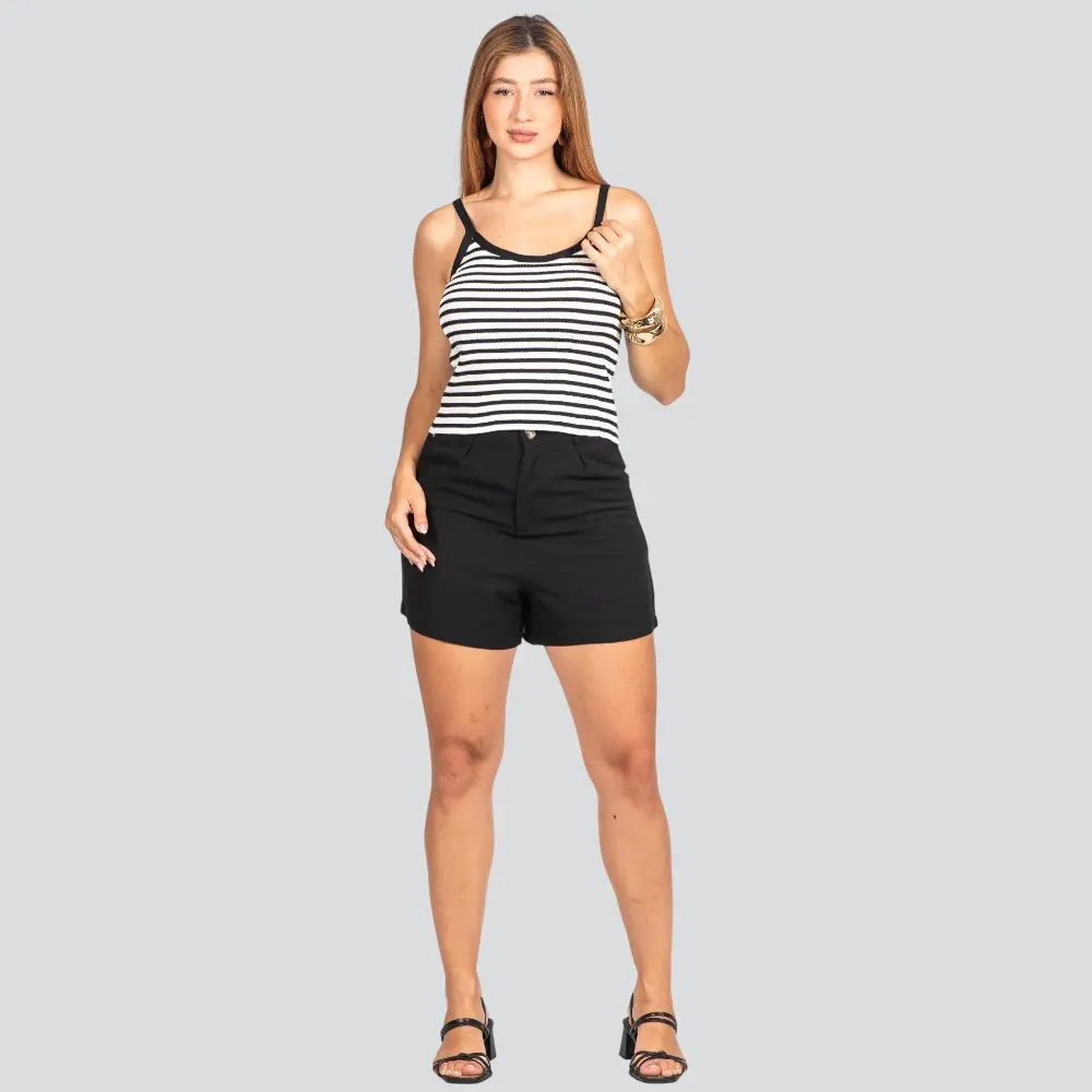 Regata Feminina Alça Fina Listrada .1886