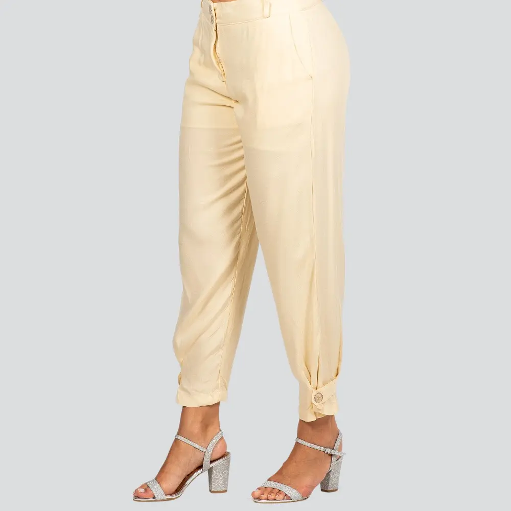 Calça Feminina Cenoura Crepe .3085C
