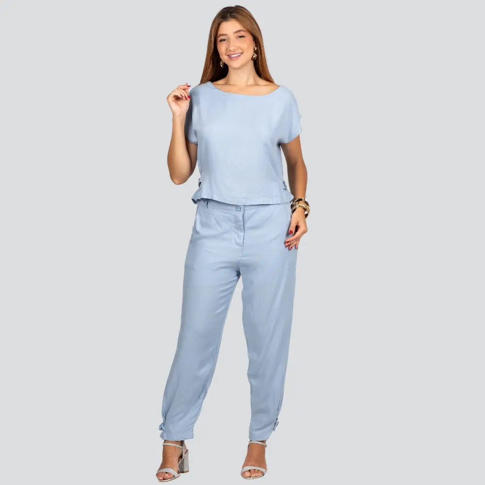 Calça Feminina Cenoura Crepe .3085C